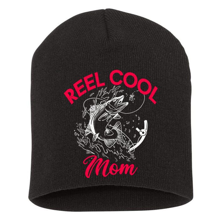 Angling Hunting Fishing Reel Cool Mom Short Acrylic Beanie