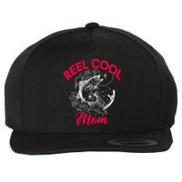 Angling Hunting Fishing Reel Cool Mom Wool Snapback Cap