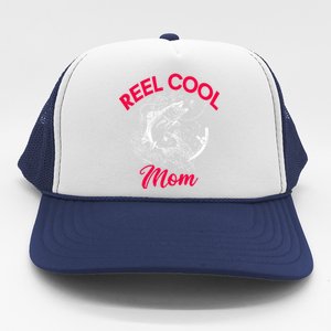 Angling Hunting Fishing Reel Cool Mom Trucker Hat