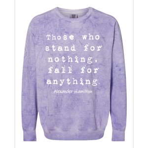 Alexander Hamilton Gift Inspirational Famous Aham Quote Gift Colorblast Crewneck Sweatshirt