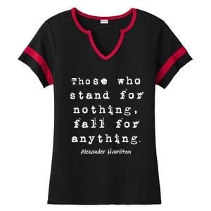 Alexander Hamilton Gift Inspirational Famous Aham Quote Gift Ladies Halftime Notch Neck Tee