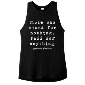 Alexander Hamilton Gift Inspirational Famous Aham Quote Gift Ladies PosiCharge Tri-Blend Wicking Tank