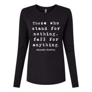 Alexander Hamilton Gift Inspirational Famous Aham Quote Gift Womens Cotton Relaxed Long Sleeve T-Shirt