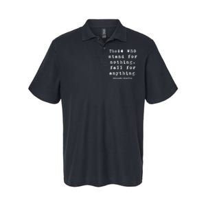 Alexander Hamilton Gift Inspirational Famous Aham Quote Gift Softstyle Adult Sport Polo