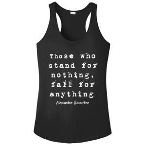 Alexander Hamilton Gift Inspirational Famous Aham Quote Gift Ladies PosiCharge Competitor Racerback Tank