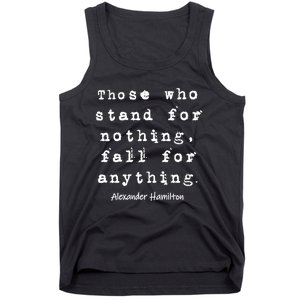 Alexander Hamilton Gift Inspirational Famous Aham Quote Gift Tank Top