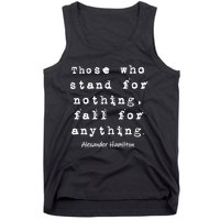 Alexander Hamilton Gift Inspirational Famous Aham Quote Gift Tank Top