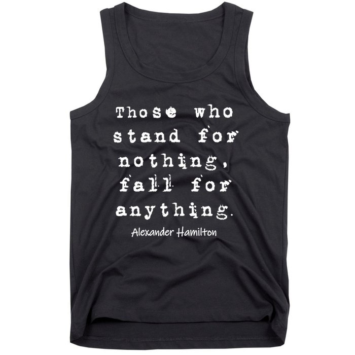 Alexander Hamilton Gift Inspirational Famous Aham Quote Gift Tank Top