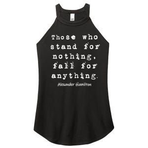 Alexander Hamilton Gift Inspirational Famous Aham Quote Gift Women's Perfect Tri Rocker Tank