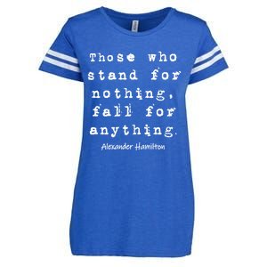 Alexander Hamilton Gift Inspirational Famous Aham Quote Gift Enza Ladies Jersey Football T-Shirt