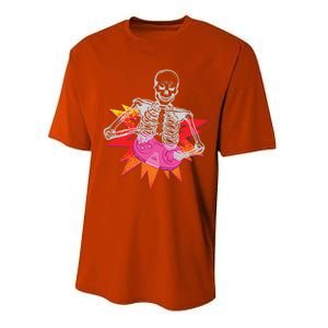 Awesome Halloween Gift Skeleton Gamer Costume Design Funny Gift Performance Sprint T-Shirt