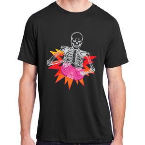 Awesome Halloween Gift Skeleton Gamer Costume Design Funny Gift Adult ChromaSoft Performance T-Shirt