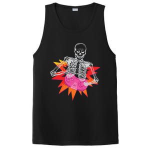 Awesome Halloween Gift Skeleton Gamer Costume Design Funny Gift PosiCharge Competitor Tank