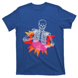 Awesome Halloween Gift Skeleton Gamer Costume Design Funny Gift T-Shirt