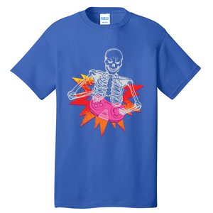 Awesome Halloween Gift Skeleton Gamer Costume Design Funny Gift Tall T-Shirt