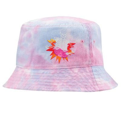 Awesome Halloween Gift Skeleton Gamer Costume Design Funny Gift Tie-Dyed Bucket Hat