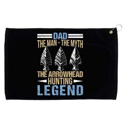 Arrowhead Hunting Gift For Dad Arrowhead Hunter Father Meaningful Gift Grommeted Golf Towel