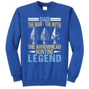 Arrowhead Hunting Gift For Dad Arrowhead Hunter Father Meaningful Gift Tall Sweatshirt