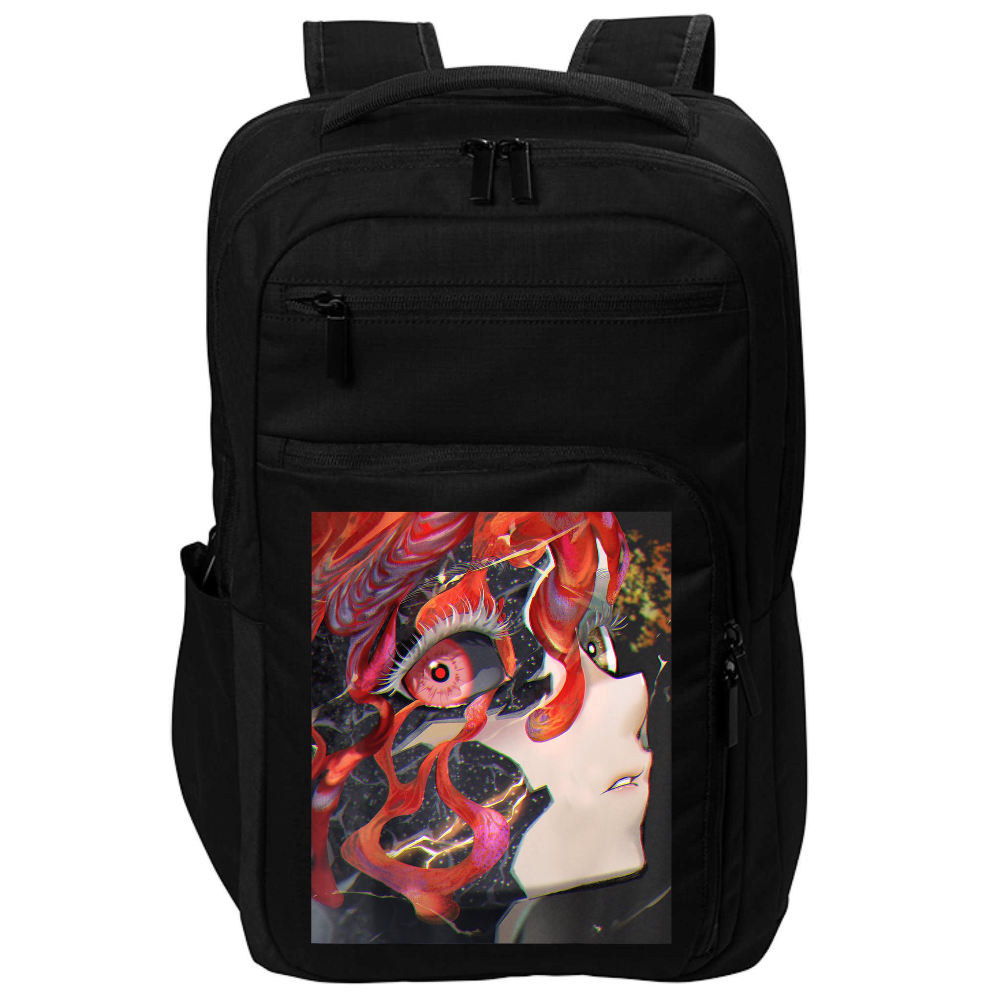 Anime Horror Girl Kawaii Waifu Aesthetic Japanese Otaku Impact Tech Backpack