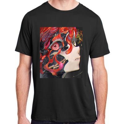 Anime Horror Girl Kawaii Waifu Aesthetic Japanese Otaku Adult ChromaSoft Performance T-Shirt