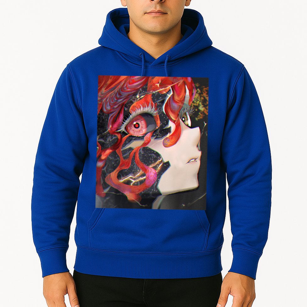 Anime Horror Girl Kawaii Waifu Aesthetic Japanese Otaku Hoodie