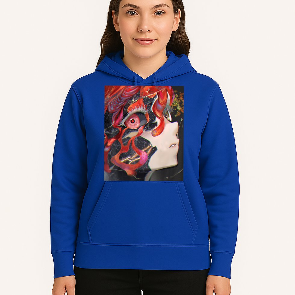 Anime Horror Girl Kawaii Waifu Aesthetic Japanese Otaku Hoodie