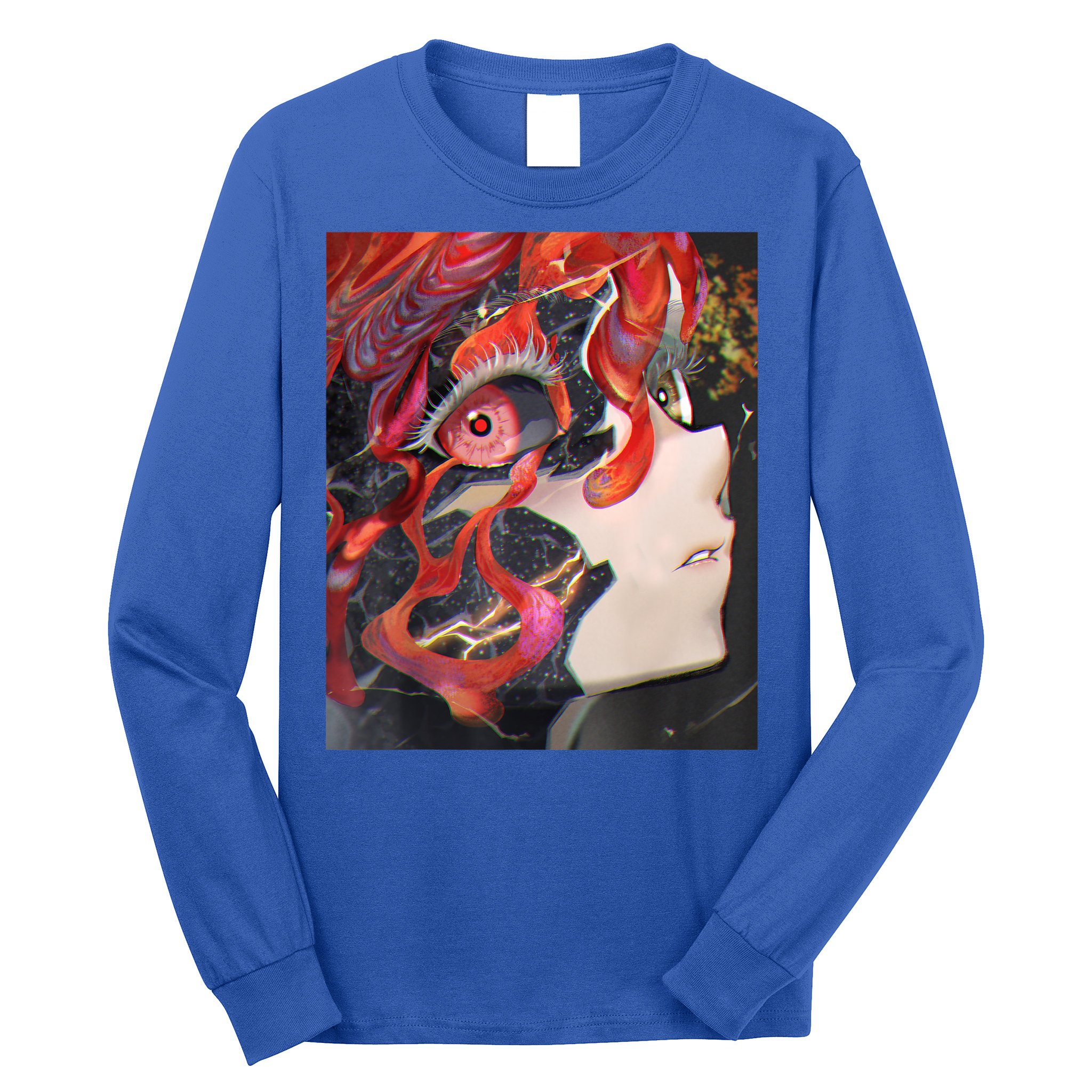 Anime Horror Girl Kawaii Waifu Aesthetic Japanese Otaku Long Sleeve Shirt
