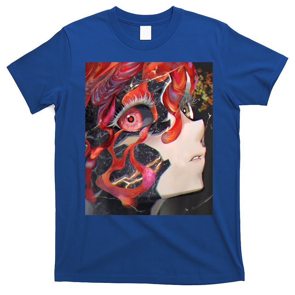 Anime Horror Girl Kawaii Waifu Aesthetic Japanese Otaku T-Shirt