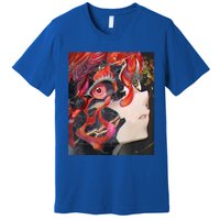 Anime Horror Girl Kawaii Waifu Aesthetic Japanese Otaku Premium T-Shirt