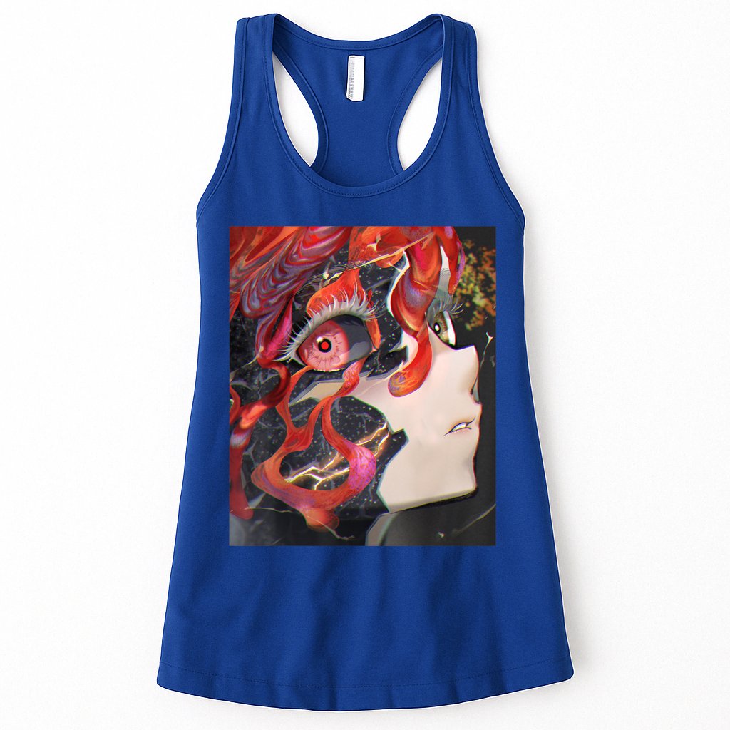 Anime Horror Girl Kawaii Waifu Aesthetic Japanese Otaku Womens Tank Top