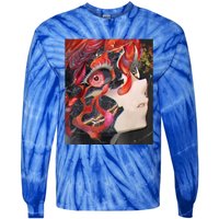 Anime Horror Girl Kawaii Waifu Aesthetic Japanese Otaku Tie-Dye Long Sleeve Shirt