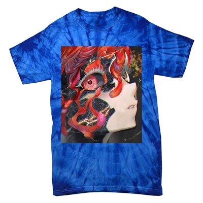 Anime Horror Girl Kawaii Waifu Aesthetic Japanese Otaku Tie-Dye T-Shirt