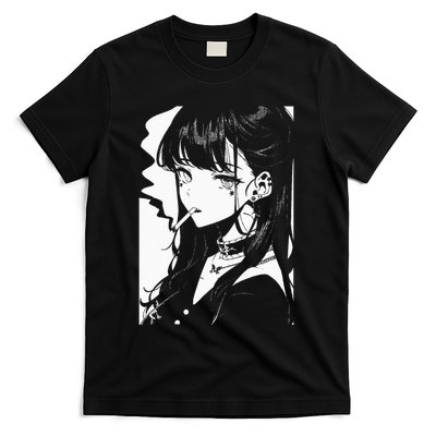 Anime Horror Girl Aesthetic Soft Grunge Waifu Japanese Otaku T-Shirt