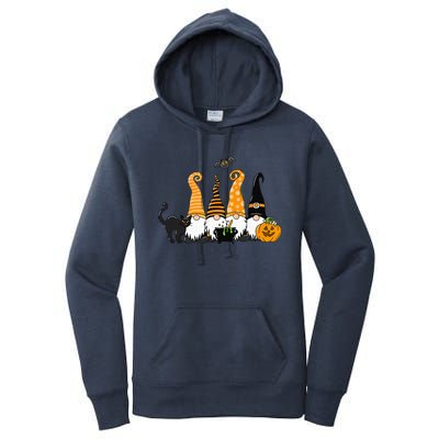 Autumn Halloween Gnomes Cute Autumn Pumpkin Fall Holiday Women's Pullover Hoodie