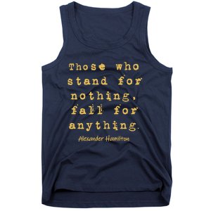 Alexander Hamilton Great Gift Great Gift Inspirational Famous Aham Quote Great G Tank Top