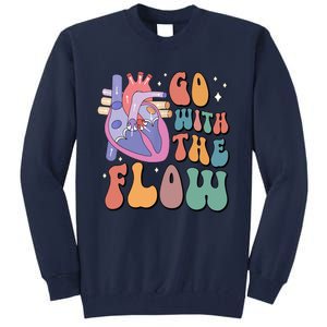 Anatomy Heart Go Withthe Flow Tall Sweatshirt