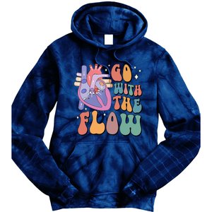 Anatomy Heart Go Withthe Flow Tie Dye Hoodie