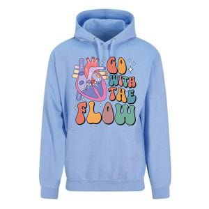 Anatomy Heart Go Withthe Flow Unisex Surf Hoodie