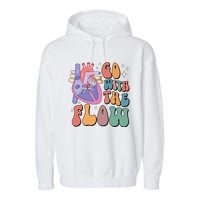 Anatomy Heart Go Withthe Flow Garment-Dyed Fleece Hoodie