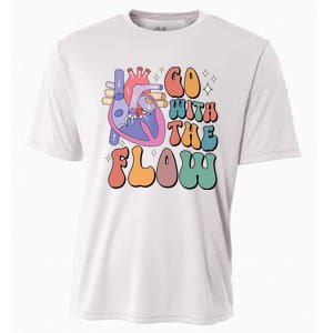 Anatomy Heart Go Withthe Flow Cooling Performance Crew T-Shirt