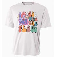 Anatomy Heart Go Withthe Flow Cooling Performance Crew T-Shirt