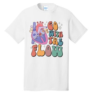 Anatomy Heart Go Withthe Flow Tall T-Shirt