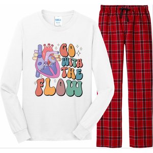 Anatomy Heart Go Withthe Flow Long Sleeve Pajama Set