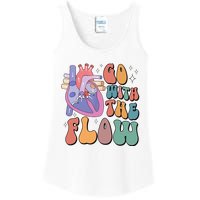 Anatomy Heart Go Withthe Flow Ladies Essential Tank