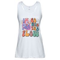 Anatomy Heart Go Withthe Flow Ladies Essential Flowy Tank