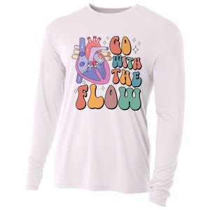 Anatomy Heart Go Withthe Flow Cooling Performance Long Sleeve Crew