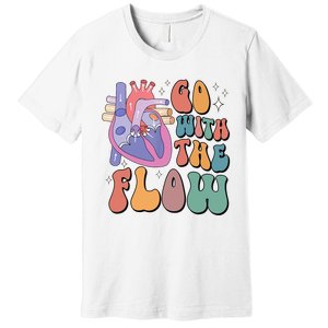 Anatomy Heart Go Withthe Flow Premium T-Shirt