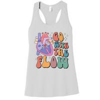 Anatomy Heart Go Withthe Flow Women's Racerback Tank