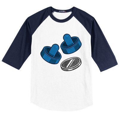 Air Hockey Game Pieces Baseball Sleeve Shirt