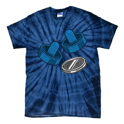 Air Hockey Game Pieces Tie-Dye T-Shirt